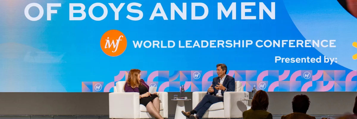 Richard Reeves at an International Women's Forum event.