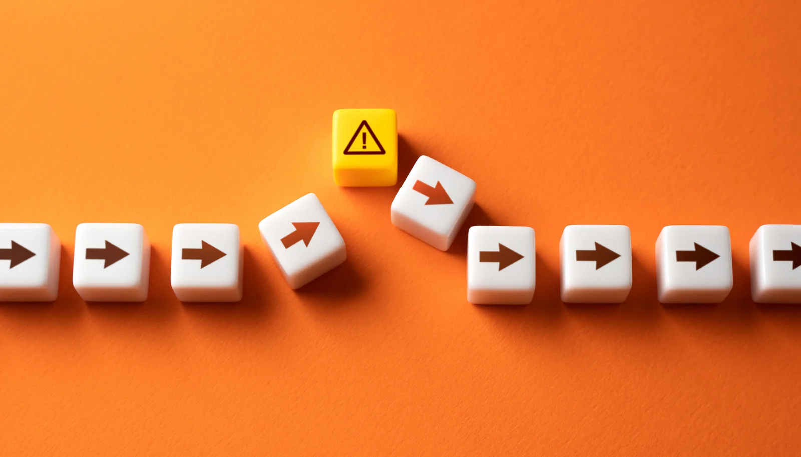 Dice that represent a path to fixing an error